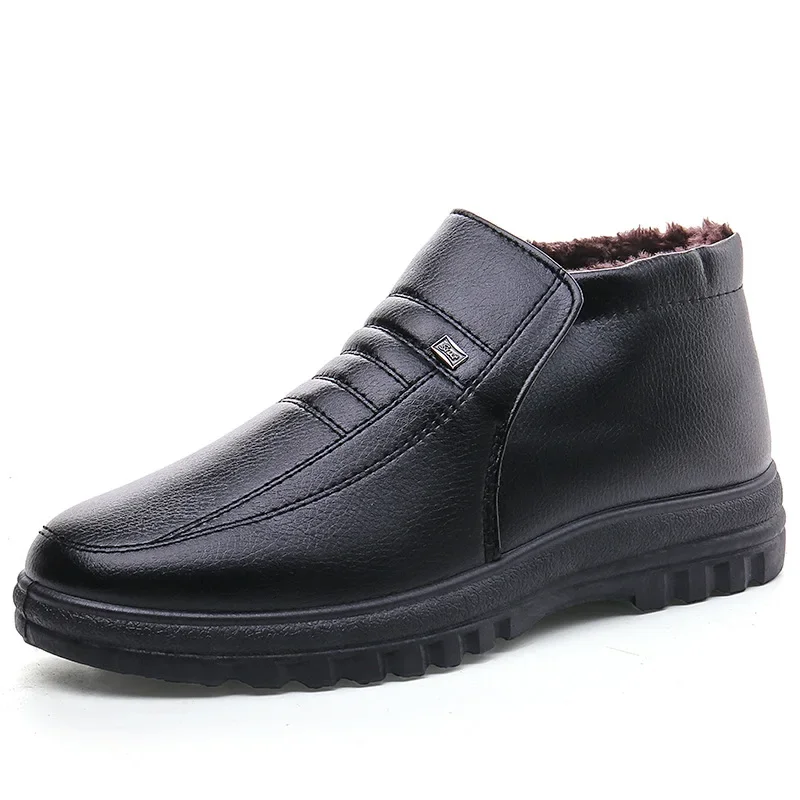 Leather Work Flats - Stivali da uomo taglie forti Scarpe