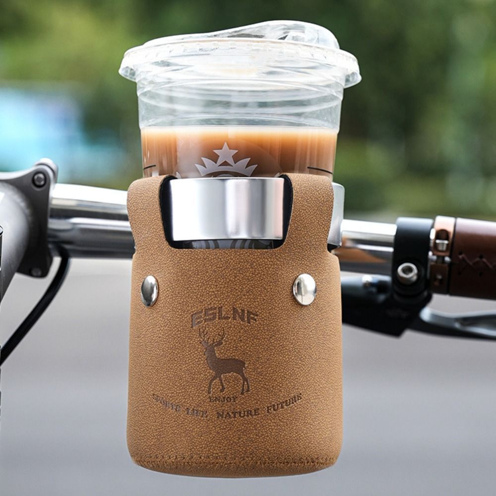 Leatherwork Clamp - Portaborraccia in Metallo per Bicicletta, Supporto