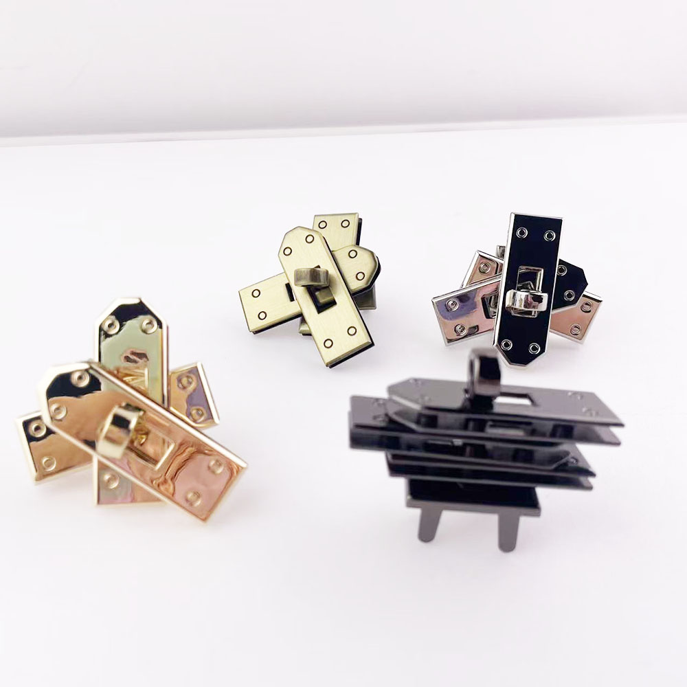 Leatherwork Hardware - Set (4 pz) di chiusure girevoli
