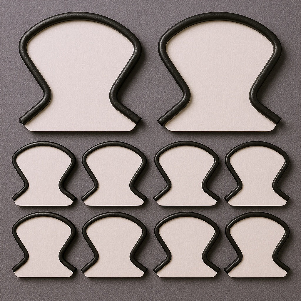 Leatherwork Hardware - 10 Pezzi Clip di Fissaggio per