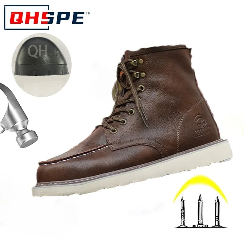 Leather Work Hat - Scarpe di protezione del lavoro in