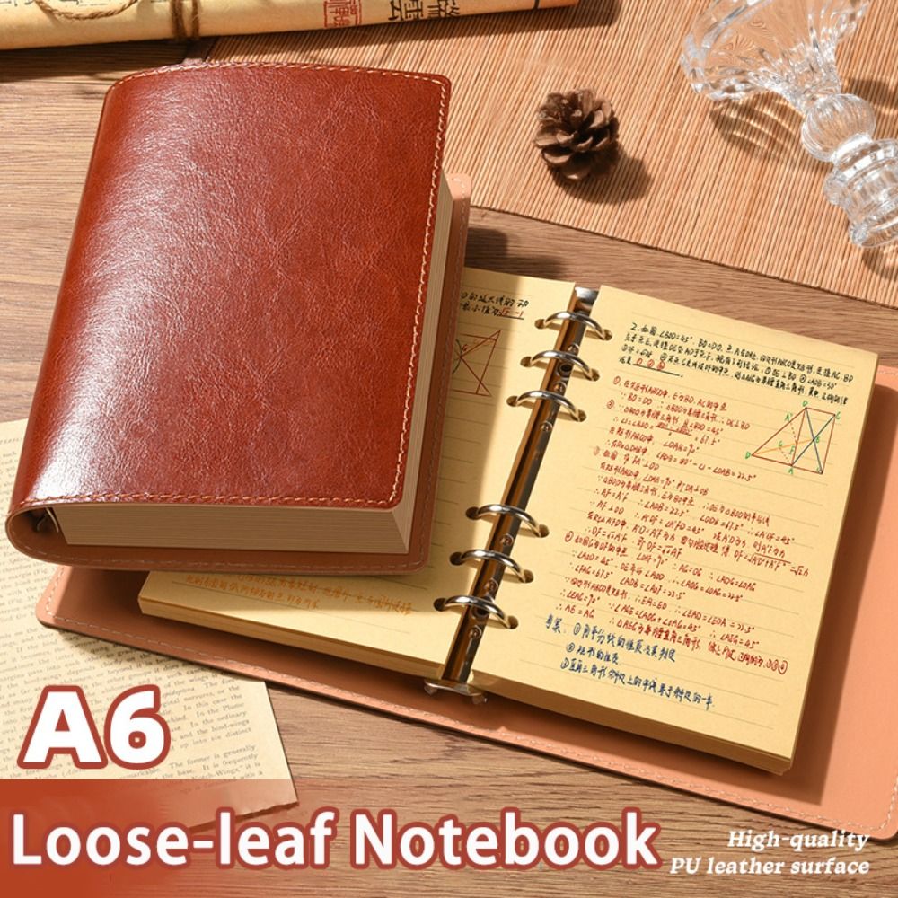 Leather Work Notebook - Nuovo Taccuino A5/A6 con Fogli Staccabili,