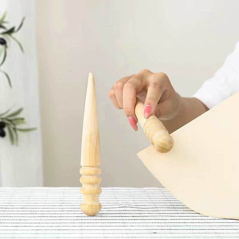 Used Leatherwork Tools - Legno impregnato di pelle, legno massello