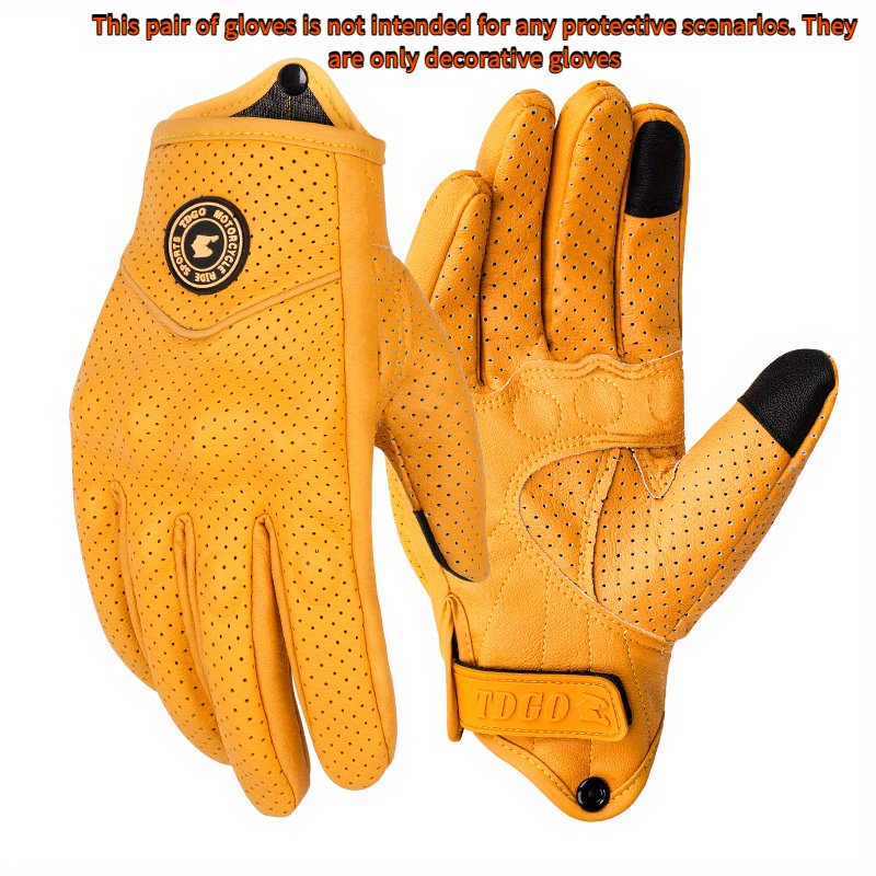 Leather Work Winter Gloves - Guanti da Moto in Pelle Impermeabili