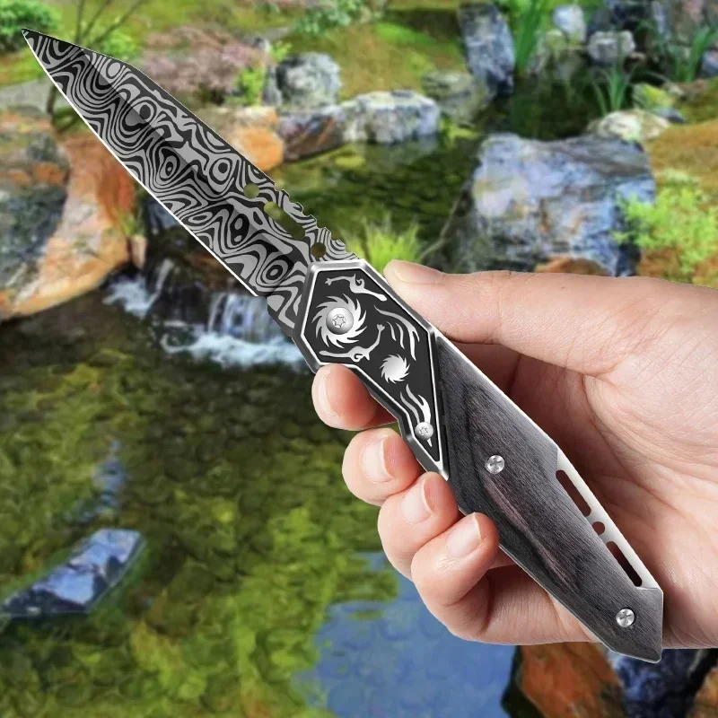 Bone Folder Tool - Coltello da frutta in acciaio Damasco