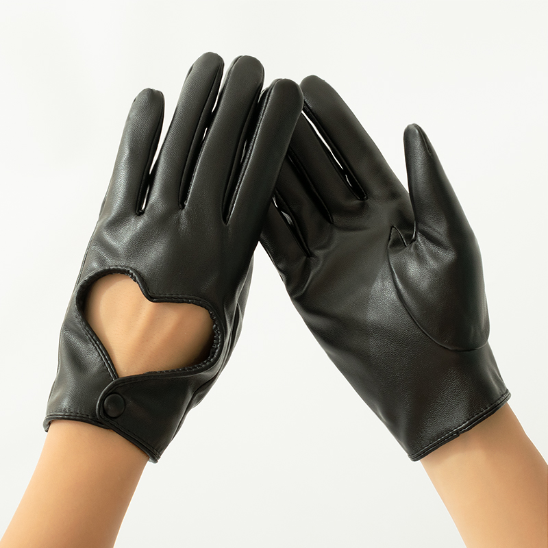 Leather Work Winter Gloves - Guanti da donna in pelle PU