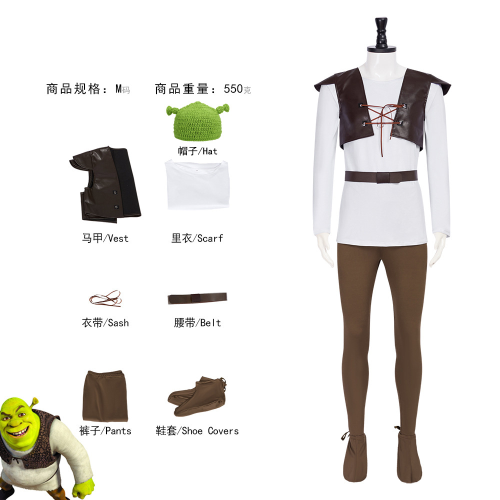 Shrek Costumi Cosplay Cappello - Leather Work Hat recensione e prezzo