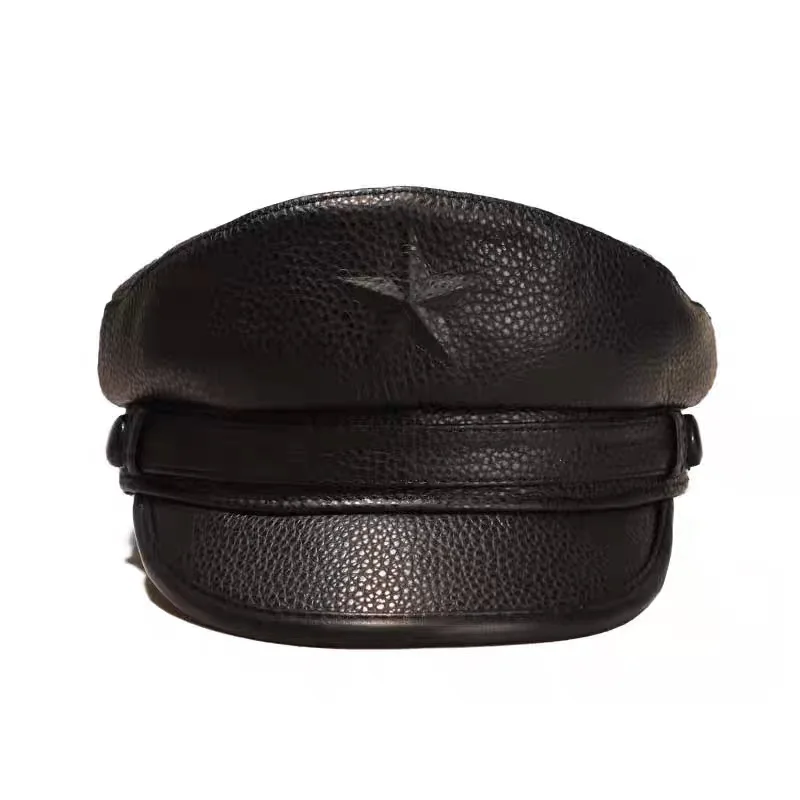 Romanzo berretto militare per  - Leather Work Hat recensione e prezzo
