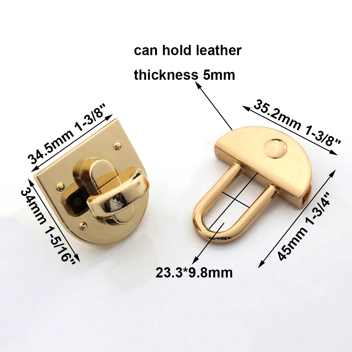 1 Pezzo Chiusura a Girello in  - Leatherwork Hardware recensione e prezzo