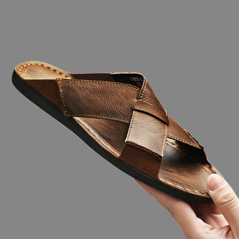Pantofole da uomo in vera pell - Leather Work Flats recensione e prezzo