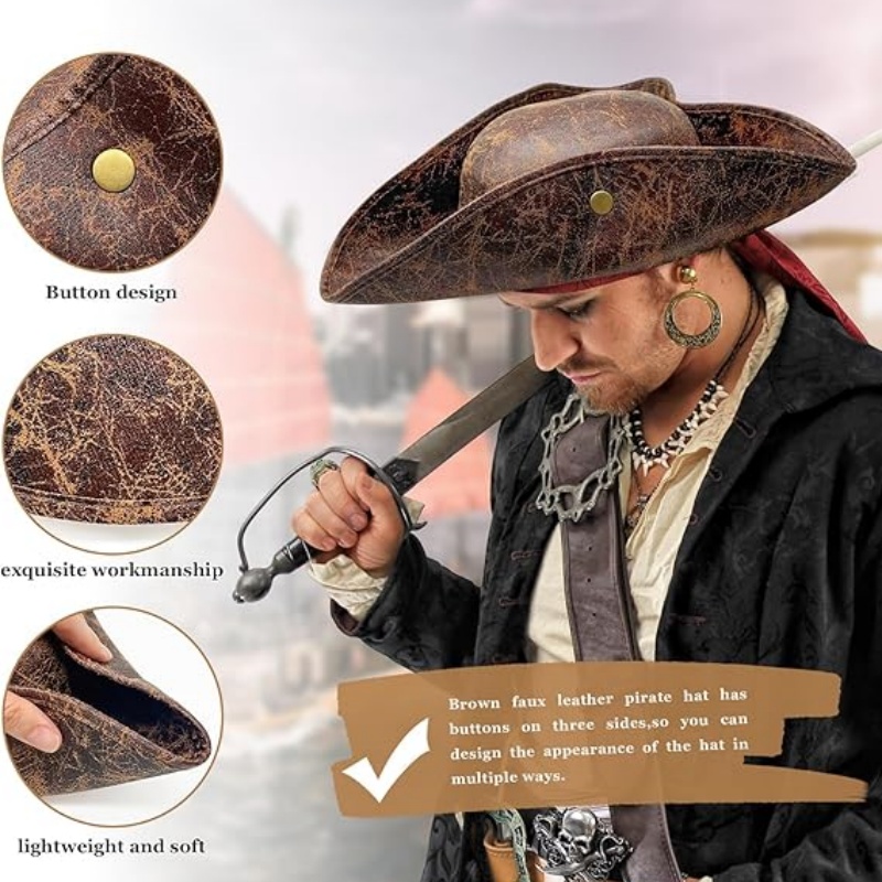 Cappello da pirata in ecopelle - Leather Work Hat recensione e prezzo