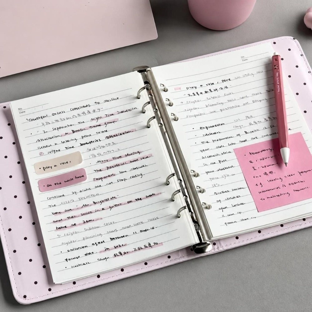 Quaderno ad anelli Ins Polka D - Leather Work Notebook recensione e prezzo