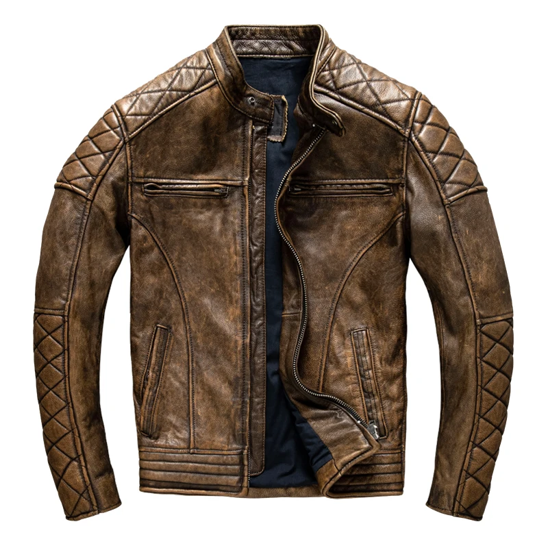 Giacca in Pelle Vintage da Uom - Leather Work Jacket recensione e prezzo