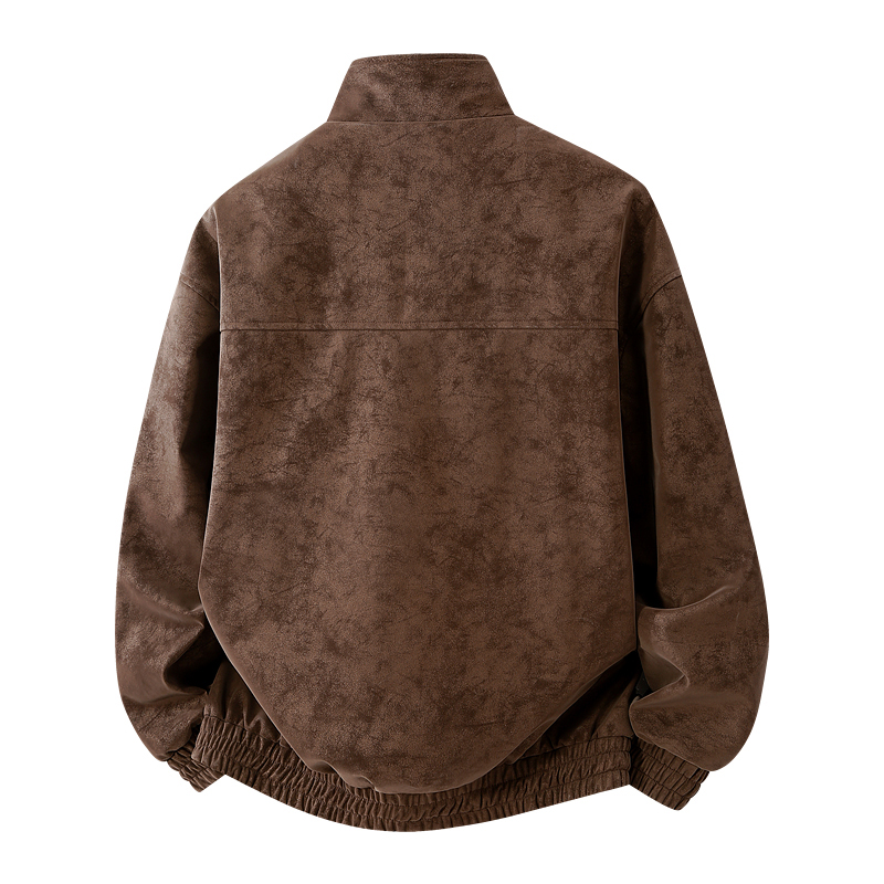 Giacca in pelle da uomo con co - Leather Work Jacket recensione e prezzo