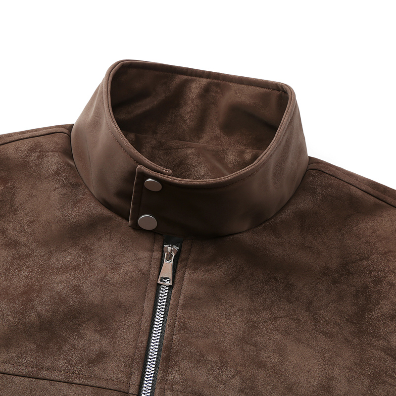 Giacca in pelle da uomo con co - Leather Work Jacket recensione e prezzo
