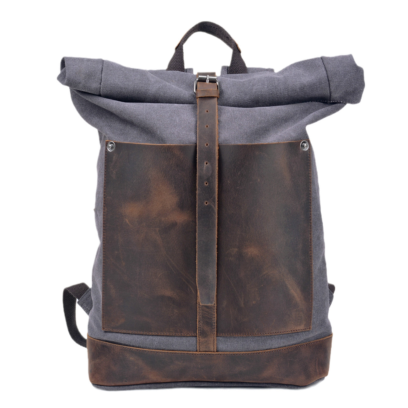 Zaino da uomo in tela cerata c - Leather Work Rucksack Mens recensione e prezzo