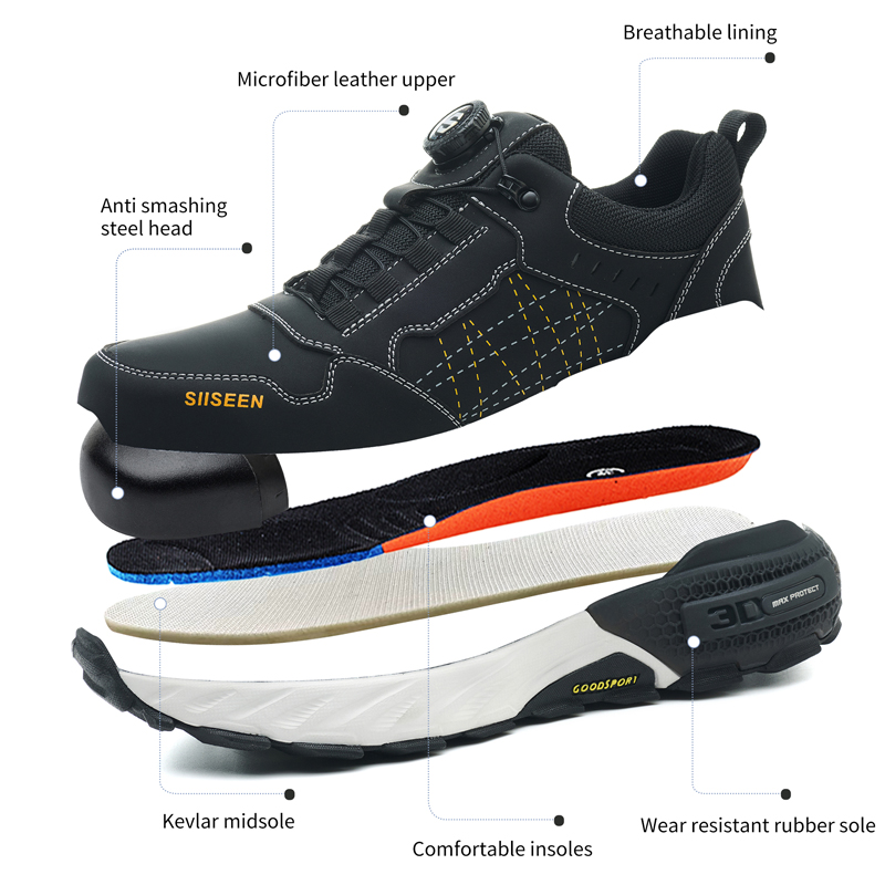 Scarpe antinfortunistiche in p - Leather Work Flats recensione e prezzo