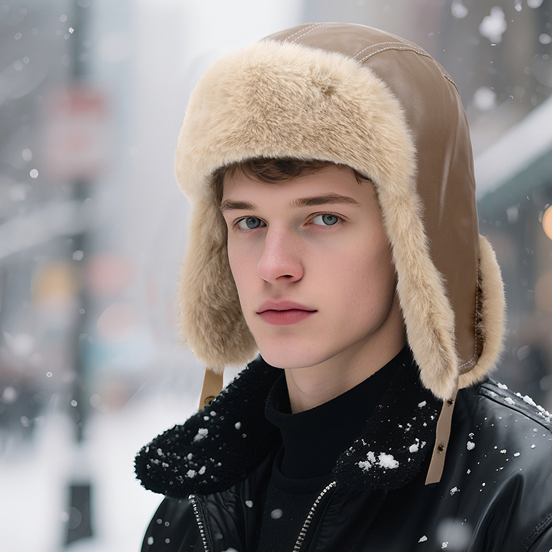 Cappello Invernale da Uomo in  - Leather Work Hat recensione e prezzo