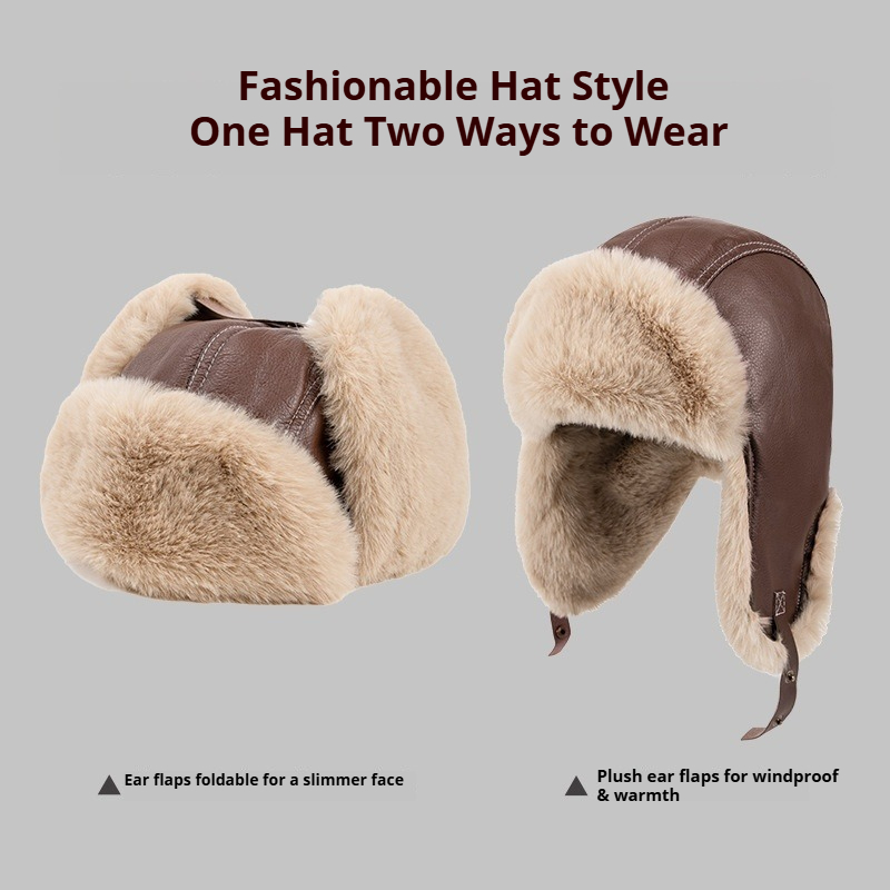 Cappello Invernale da Uomo in  - Leather Work Hat recensione e prezzo